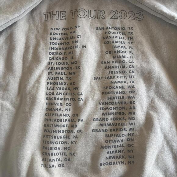 JONAS BROTHERS Hoodie Mens Small Brown The Remember This Tour 2023 Sweatshirt - Picture 6 of 6